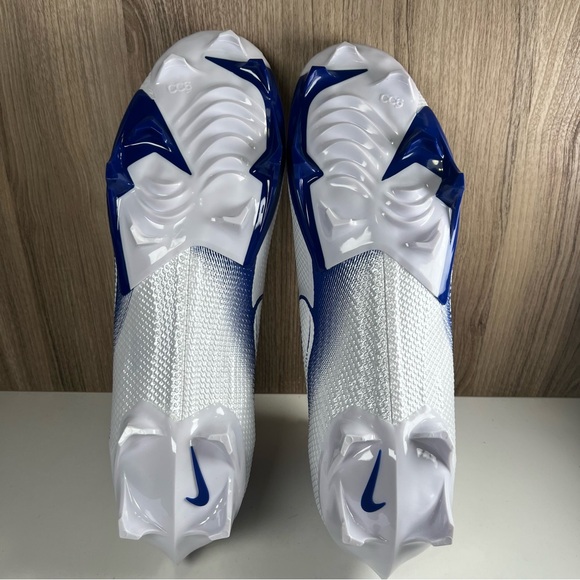Nike Vapor Edge Pro 360 Football Cleat White Blue CV6345-107 Men’s Size 13 - Picture 7 of 10